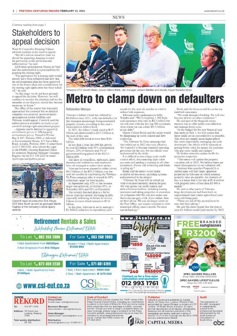 REKORD CENTURION 23 FEBRUARY 2024 page 2