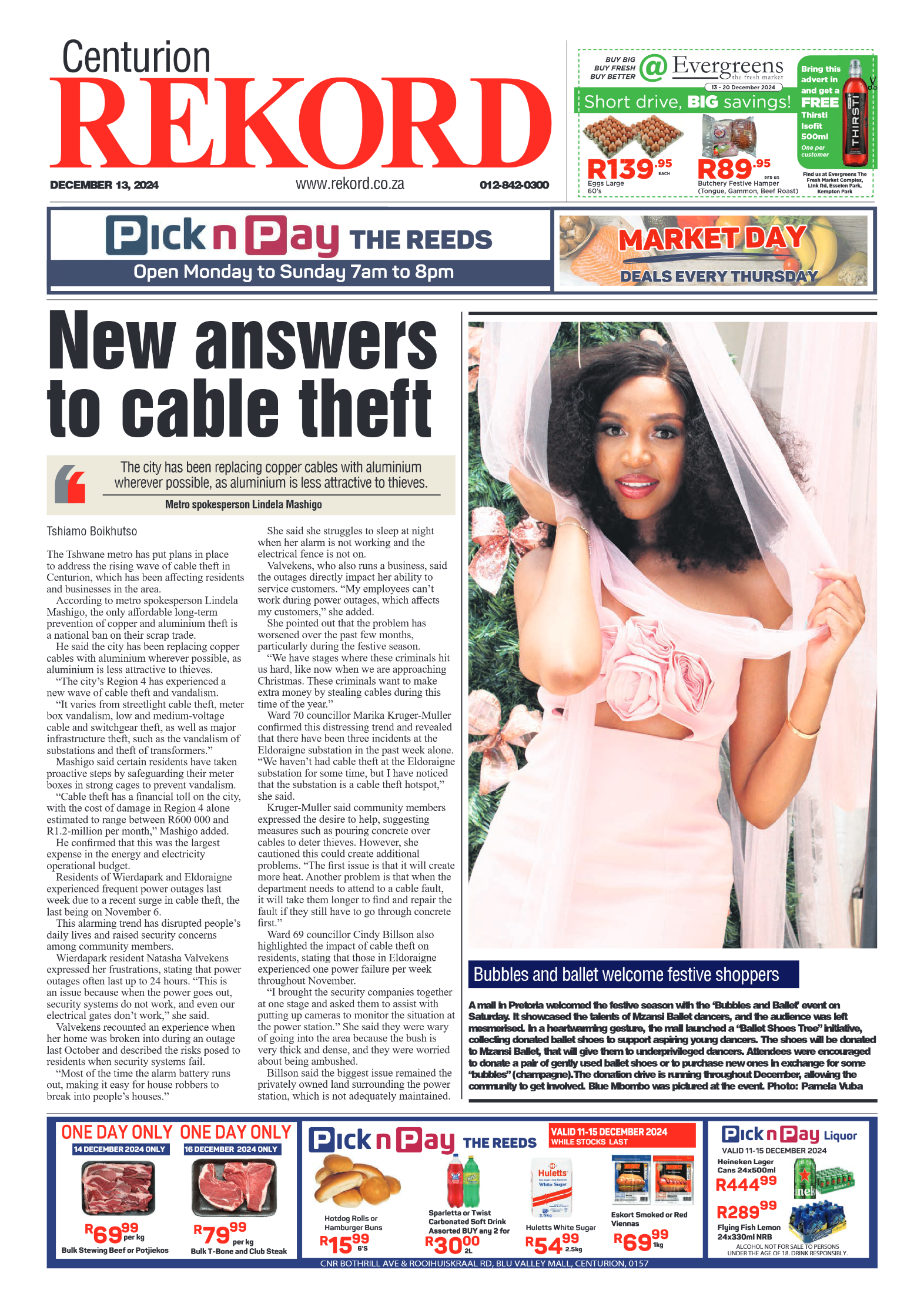 Rekord Centurion 13 December 2024 page 1