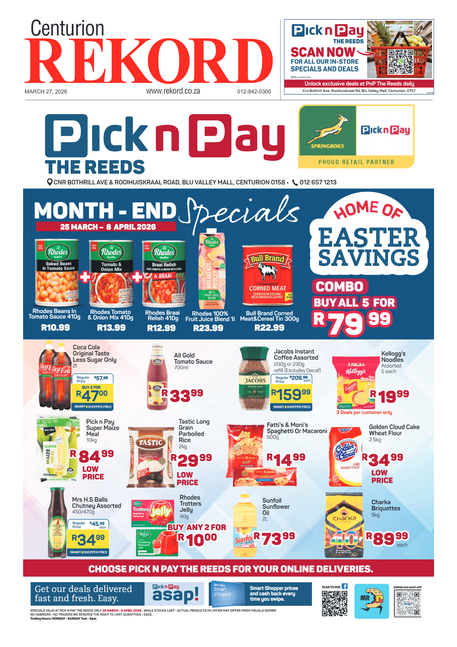 Rekord Centurion 27 March 2026 page 1