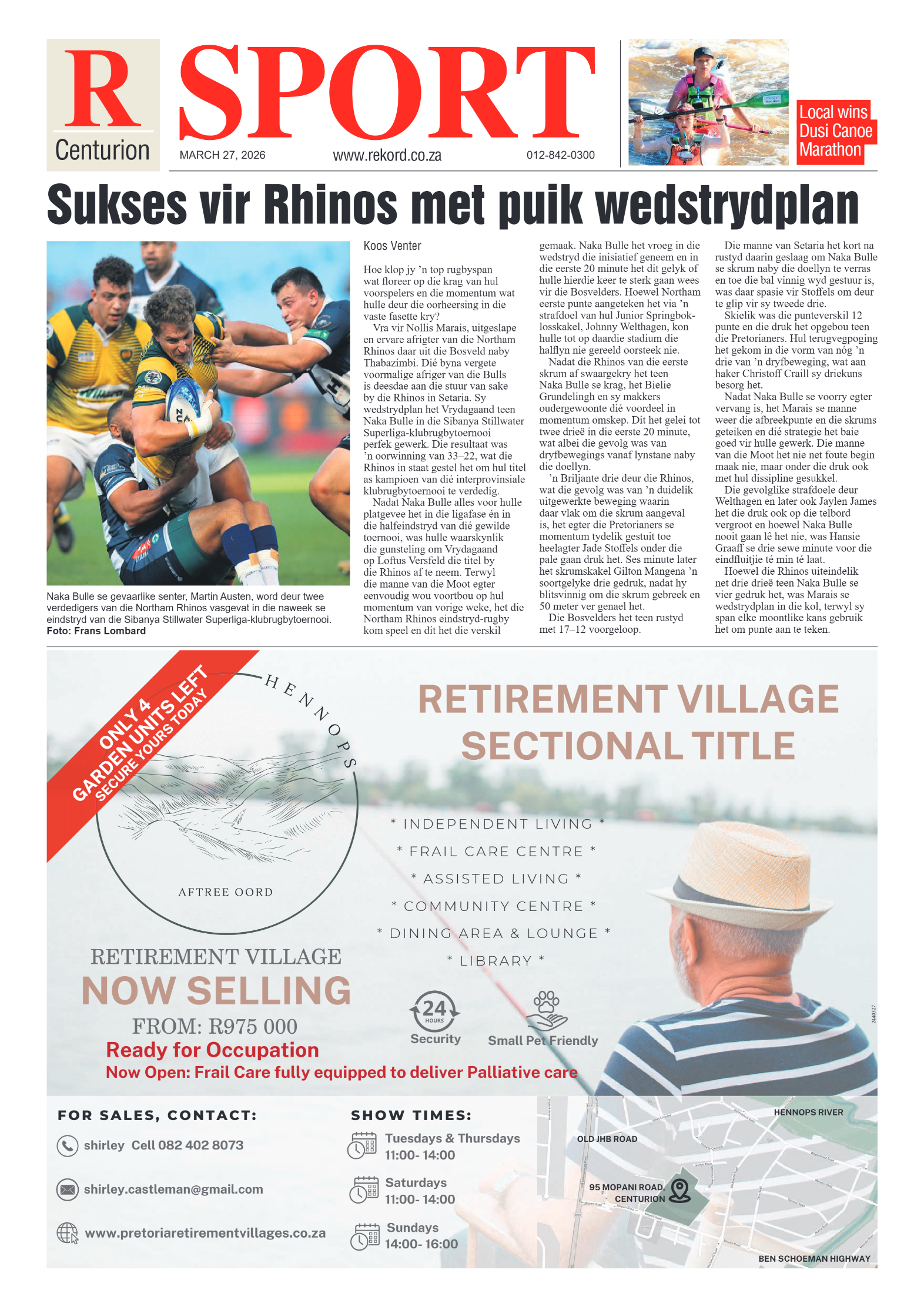 Rekord Centurion 27 March 2026 page 10
