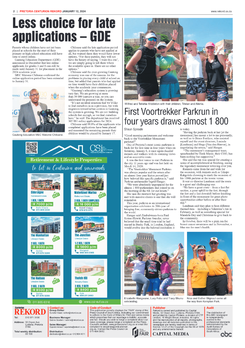 REKORD CENTURION 12 JANUARY 2024 page 2
