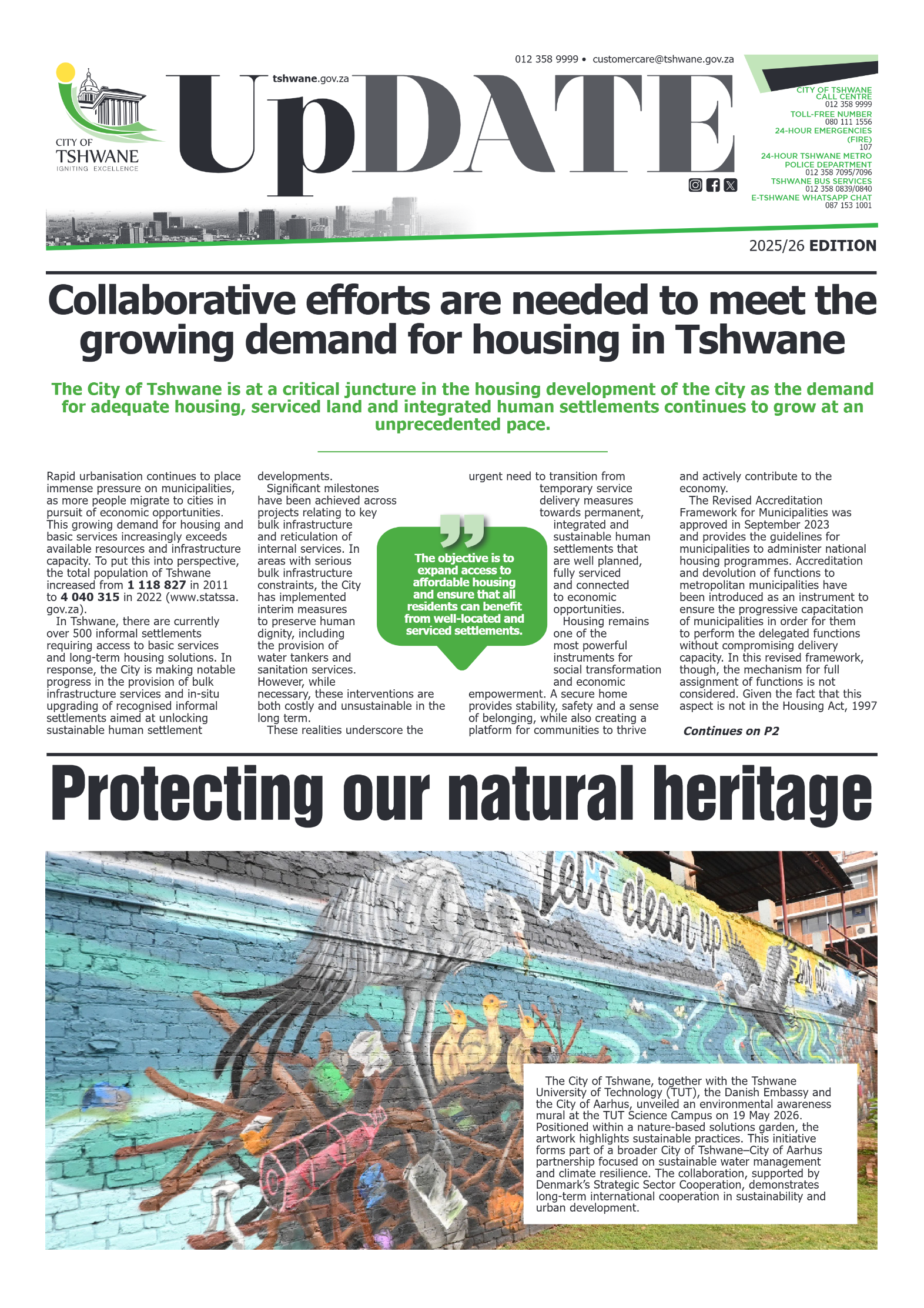 City of Tshwane – UpDATE page 1