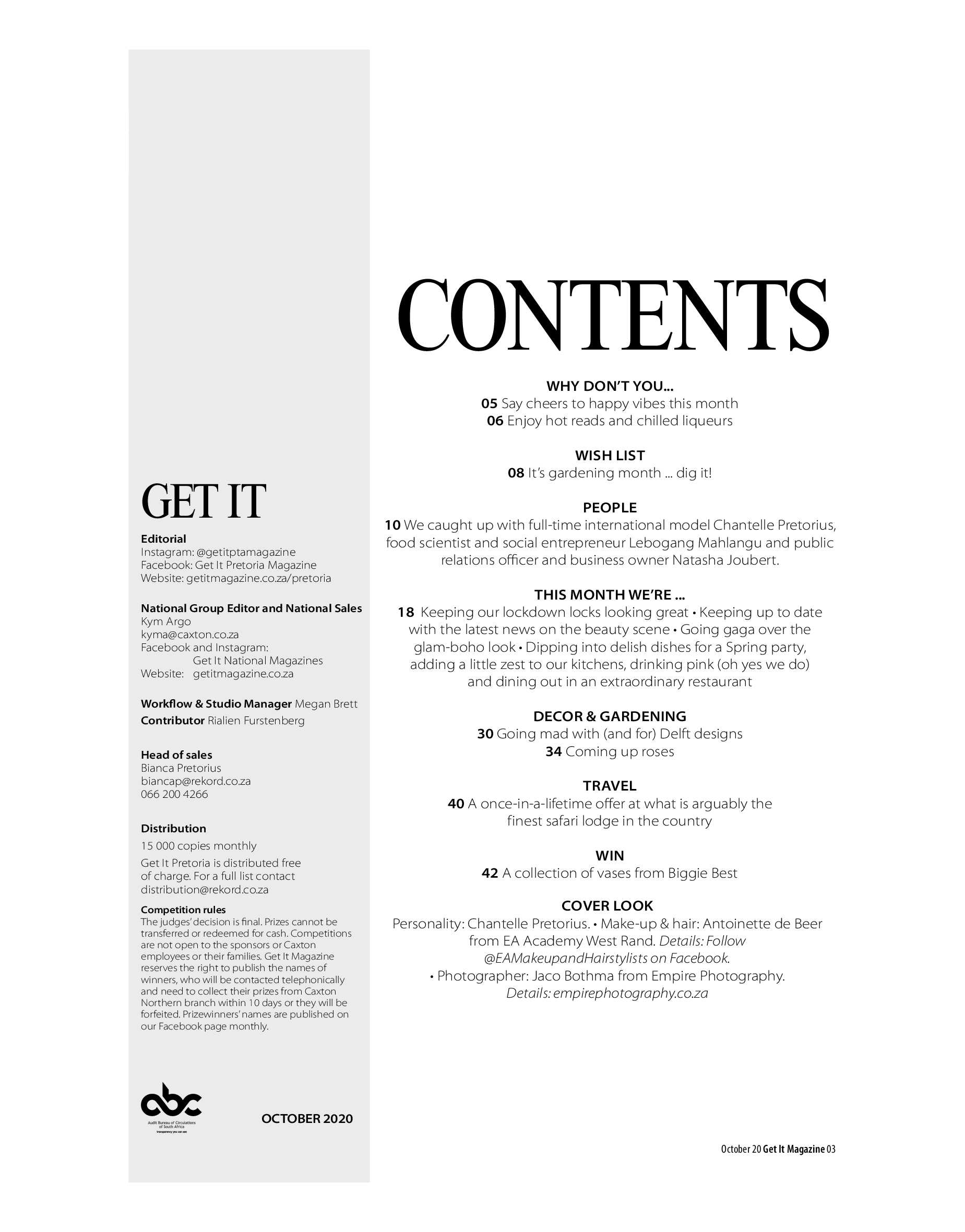 Get It Pretoria October 2020 page 3
