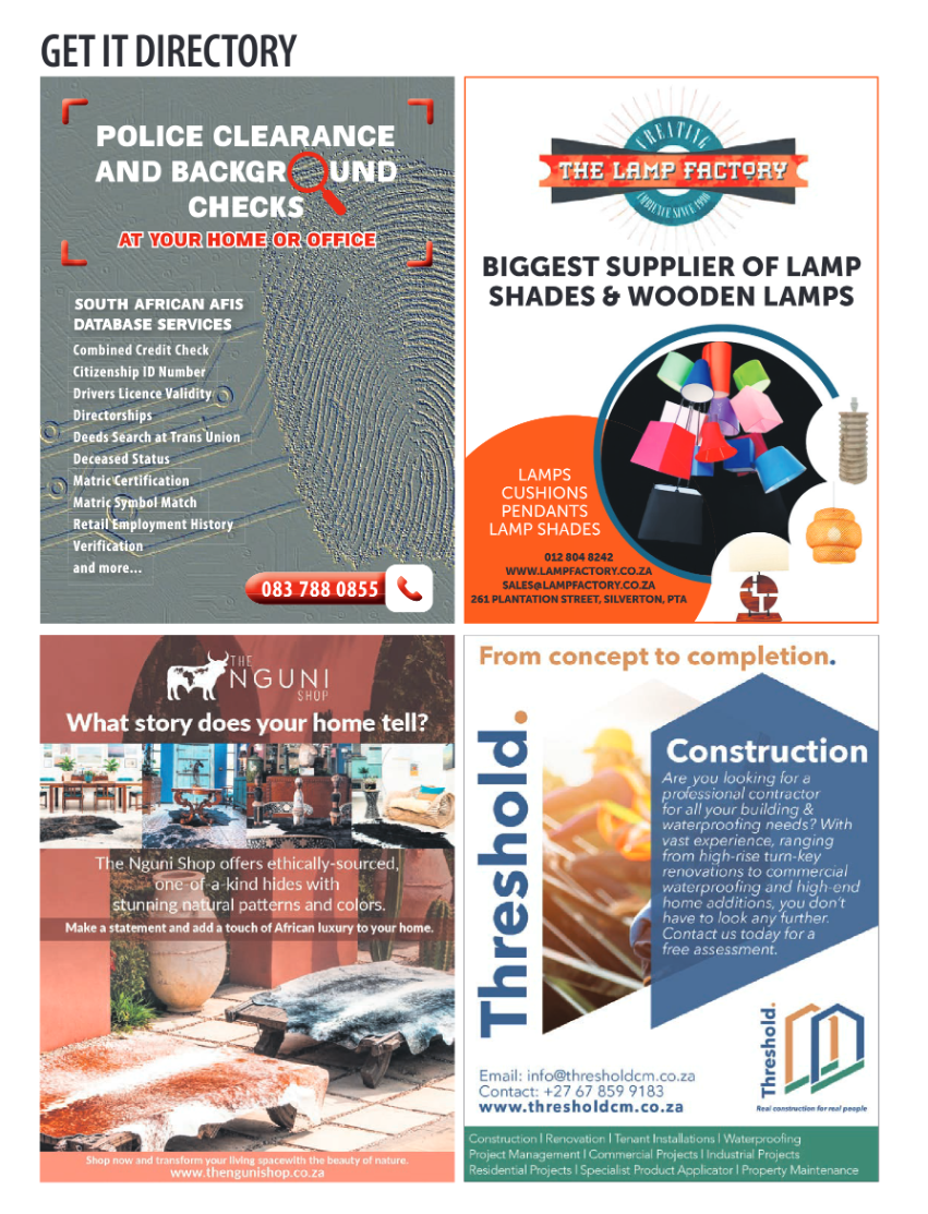 PRETORIA GET IT AUGUST MAGAZINE page 28