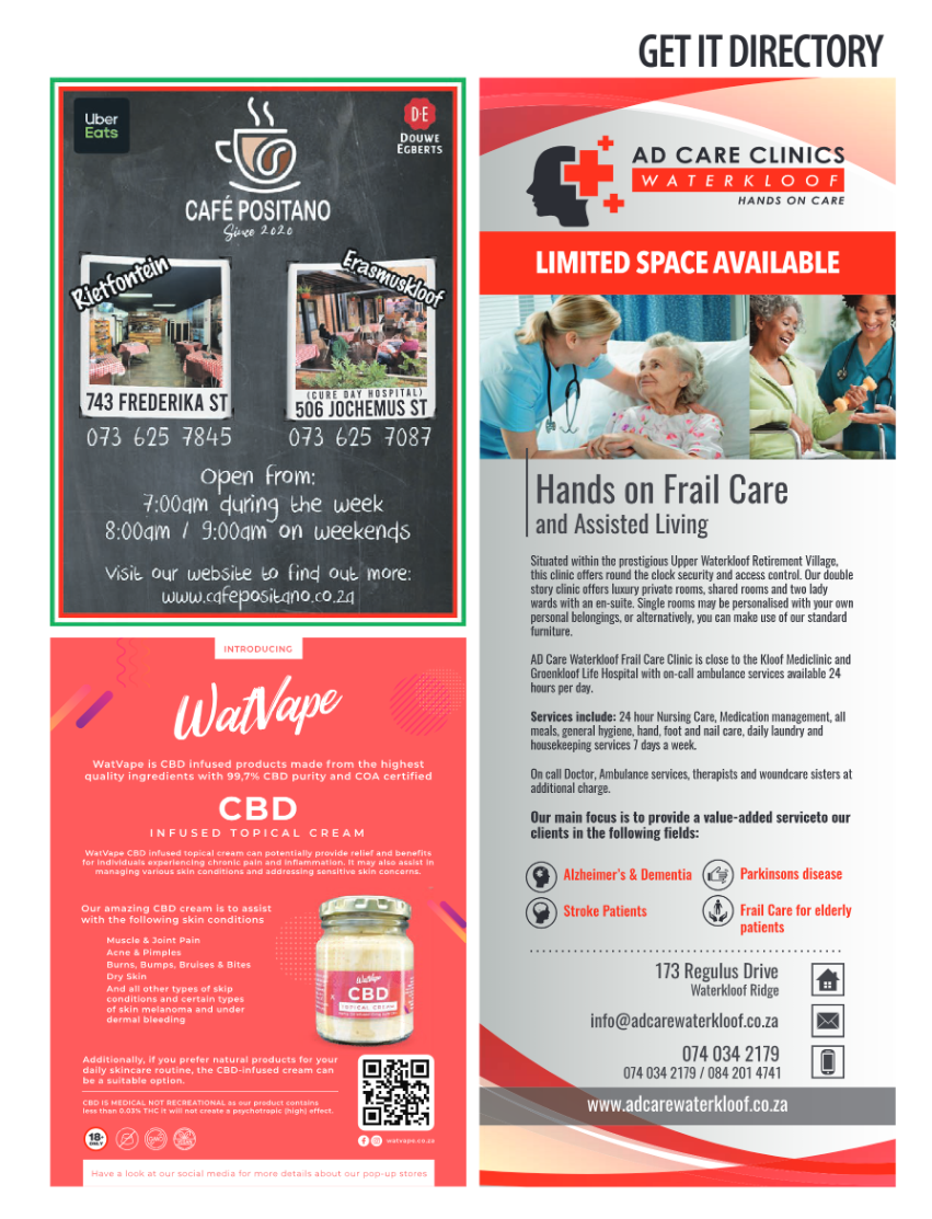 PRETORIA GET IT AUGUST MAGAZINE page 29