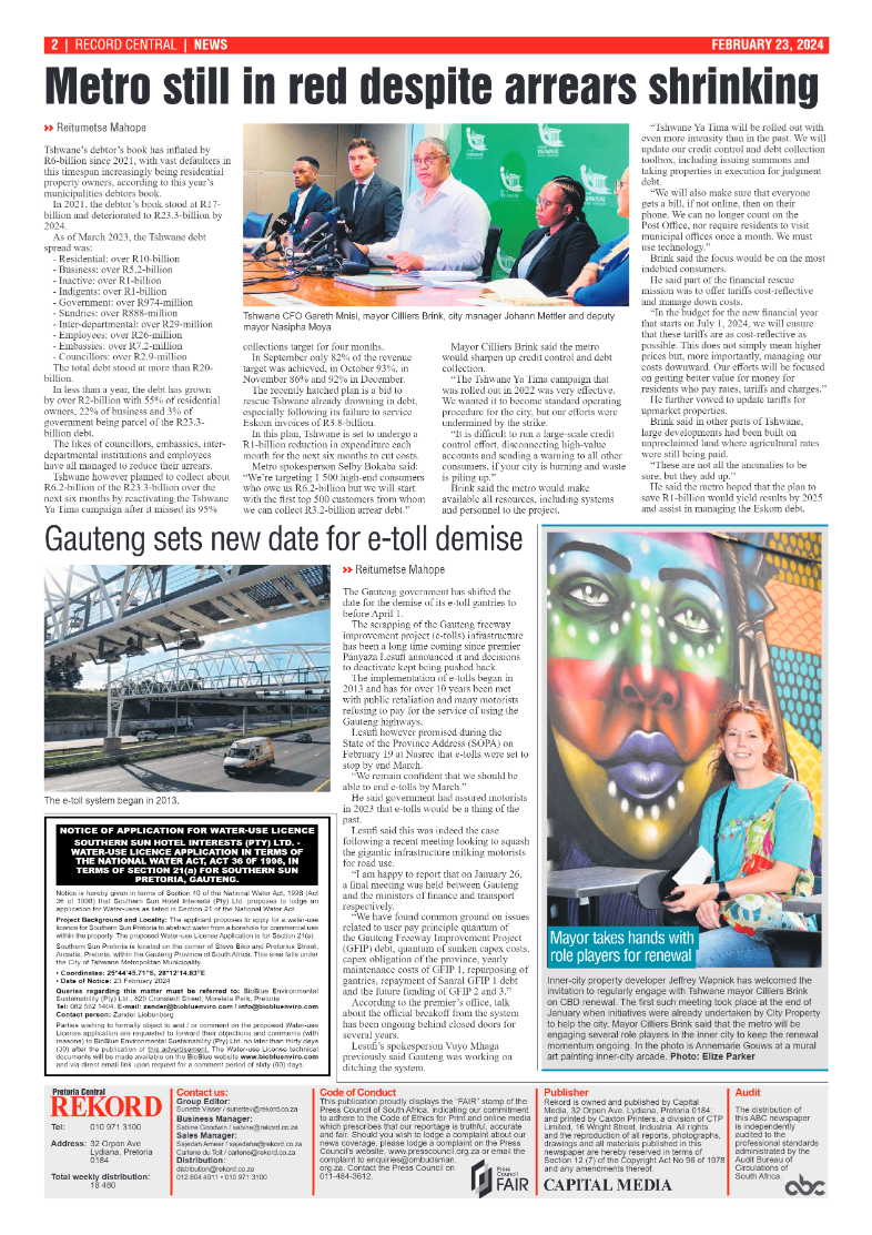 REKORD CENTRAL 23 FEBRUARY 2024 page 2