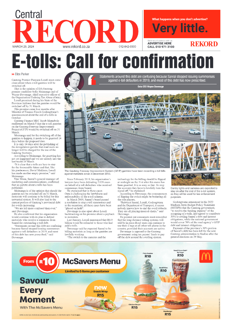 REKORD CENTRAL 29 MARCH 2024 page 1