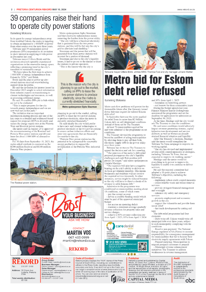 REKORD CENTURION 10 MAY 2024 page 2