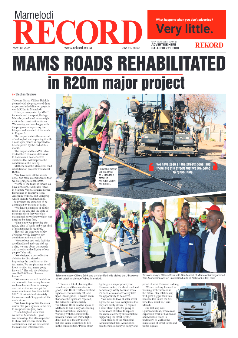REKORD MAMELODI 10 MAY 2024 page 1