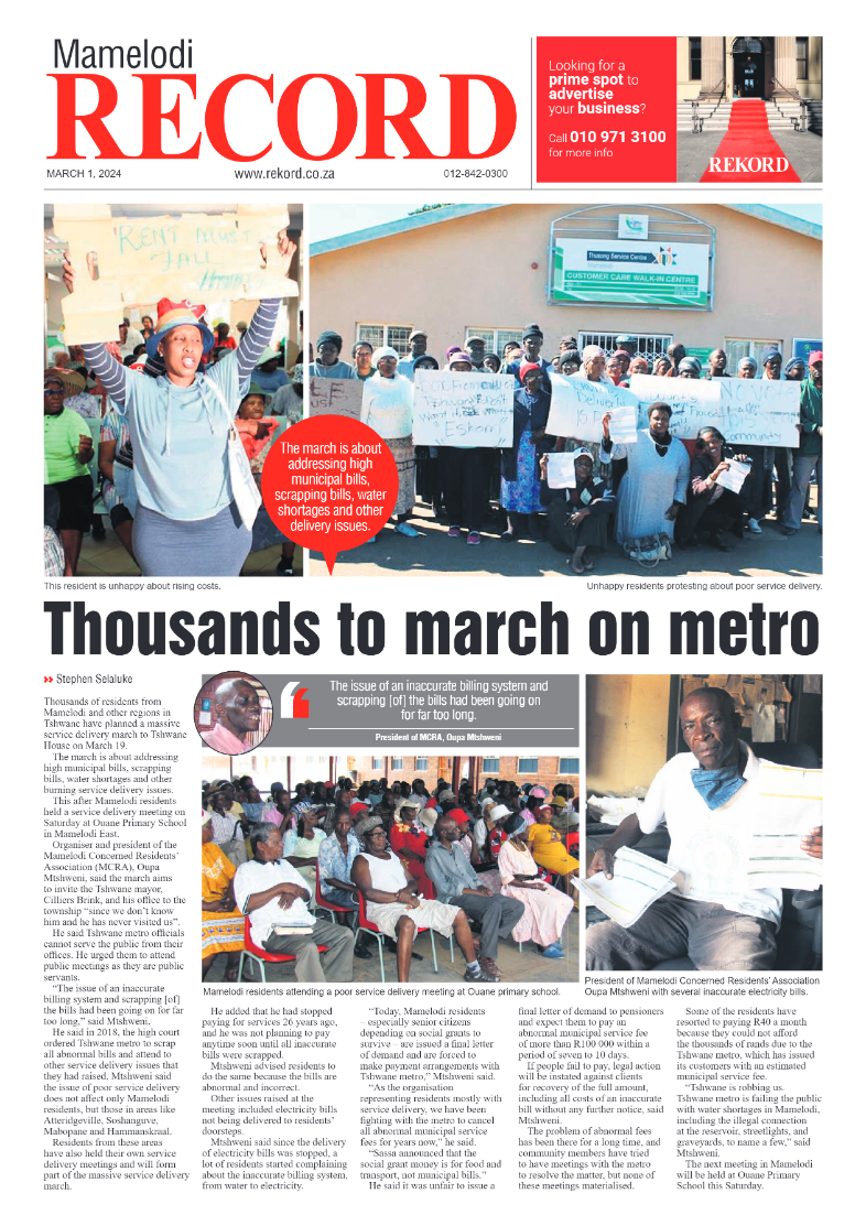 REKORD MAMELODI 1 MARCH 2024 page 1