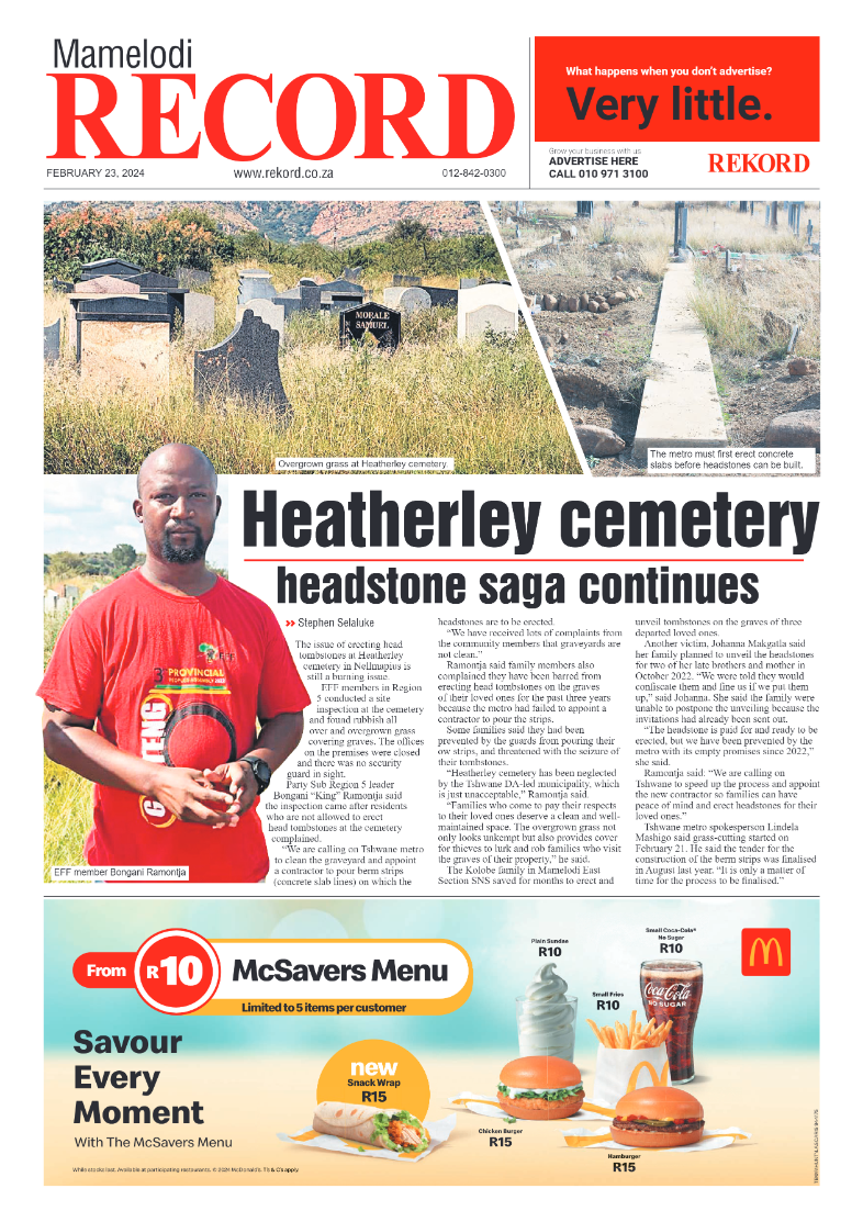 REKORD MAMELODI 23 FEBRUARY 2024 page 1