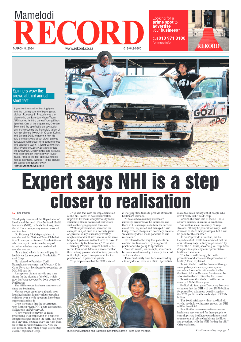 REKORD MAMELODI 8 MARCH 2024 page 1