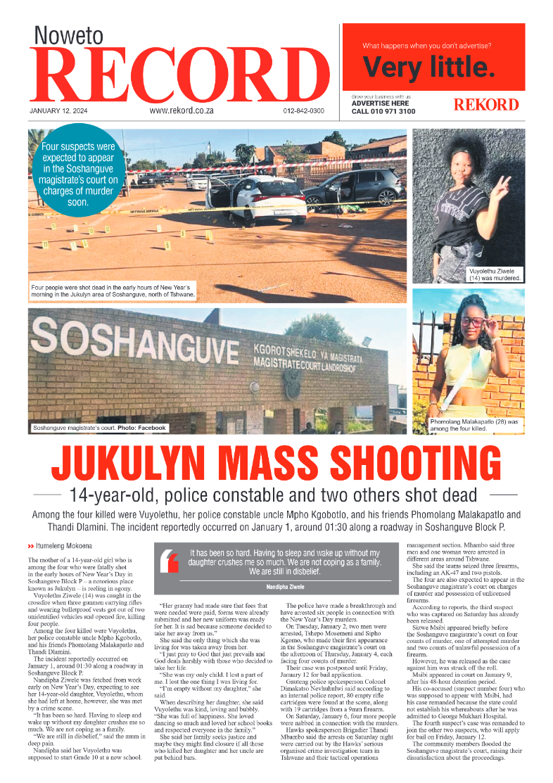 REKORD NOWETO 12 JANUARY 2024 page 1