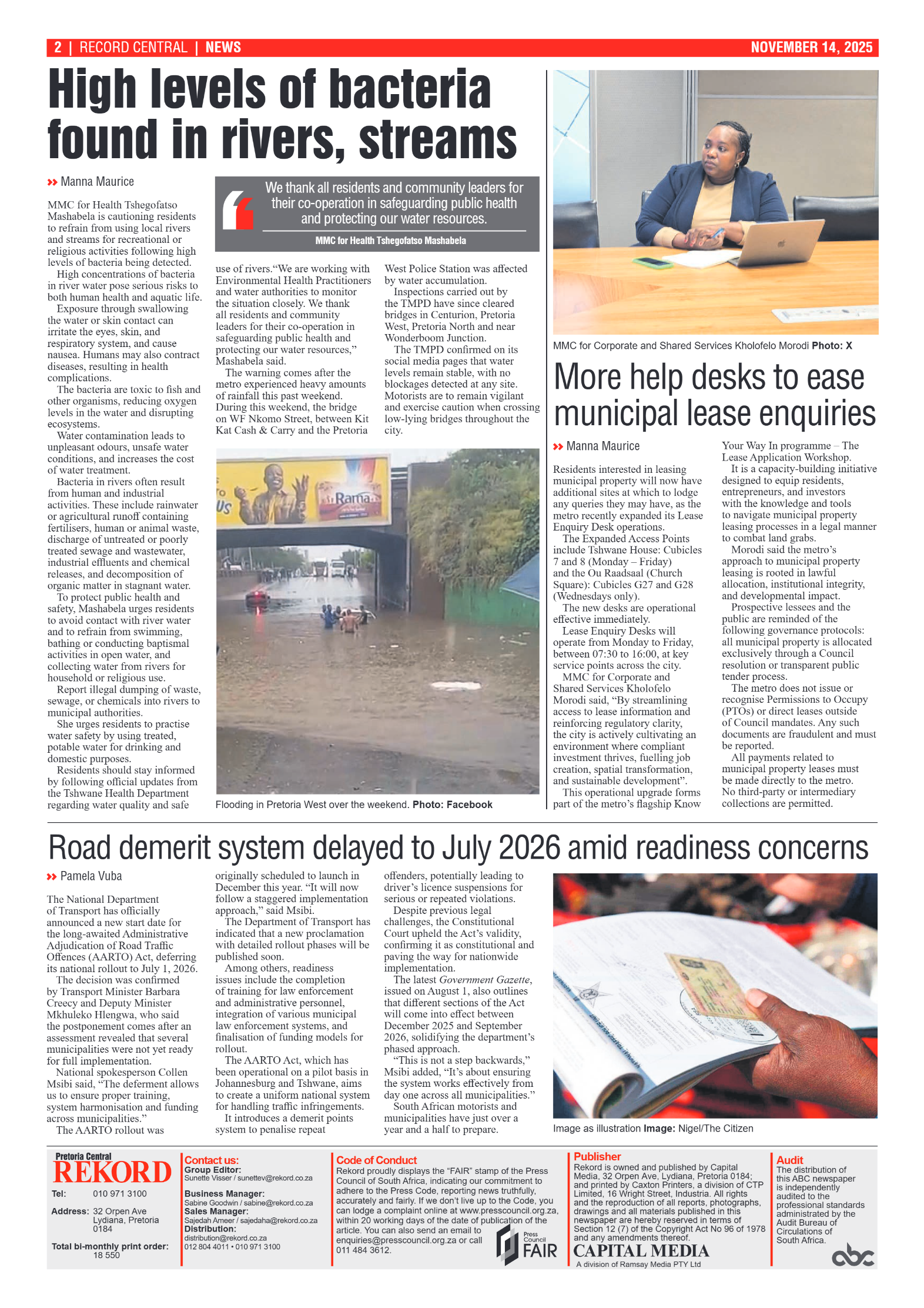 Rekord Central 14 November 25 page 2