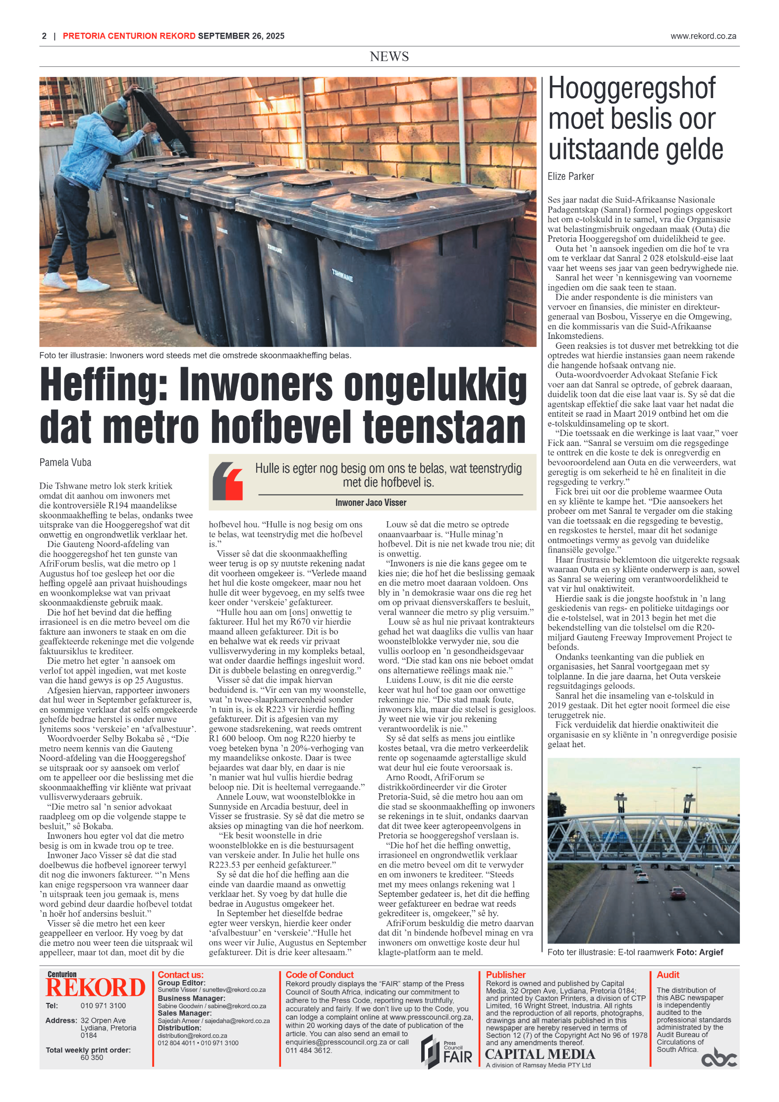 Rekord Centurion 26 September 2025 page 2