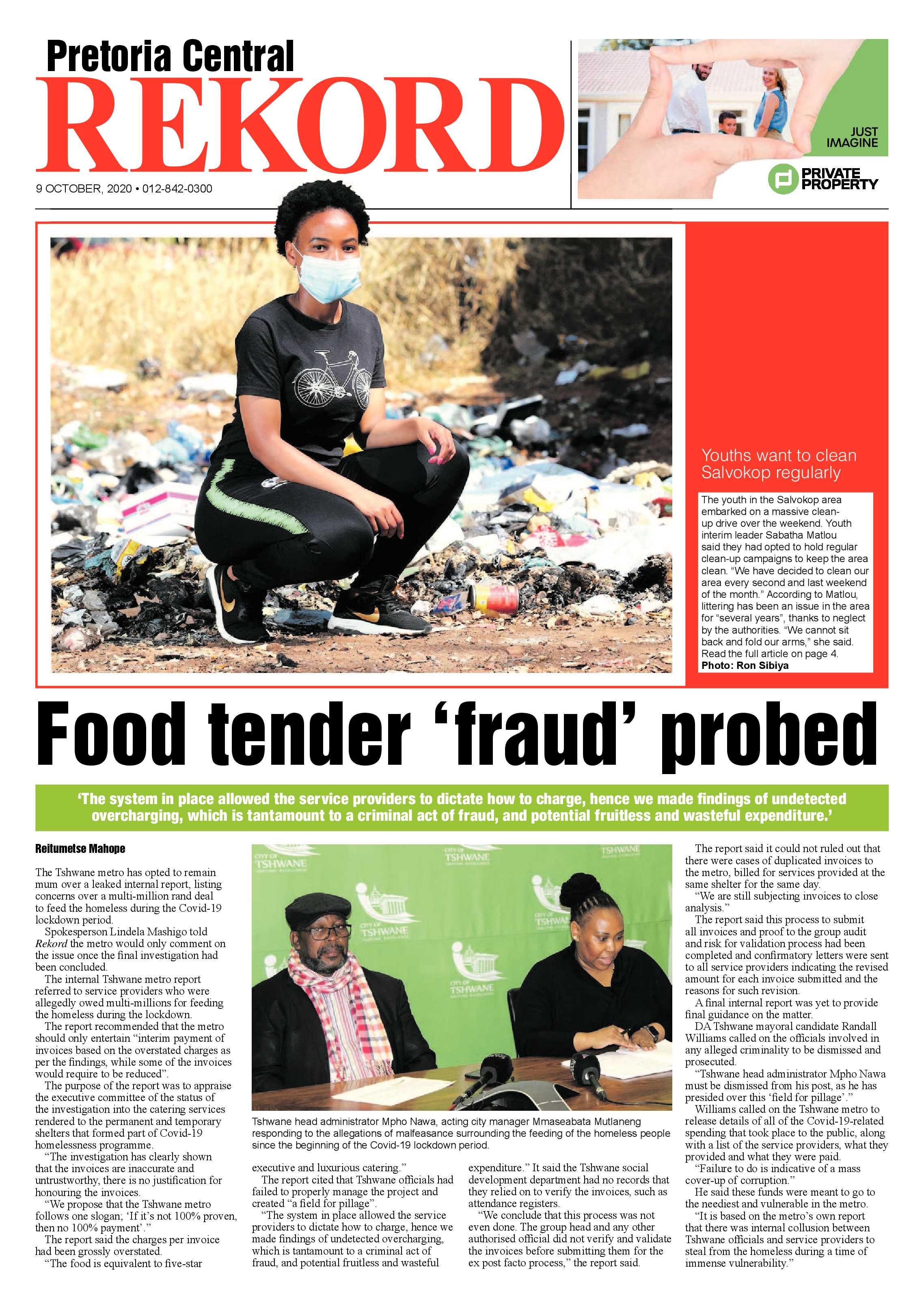 Rekord Central 09 October 2020 page 1