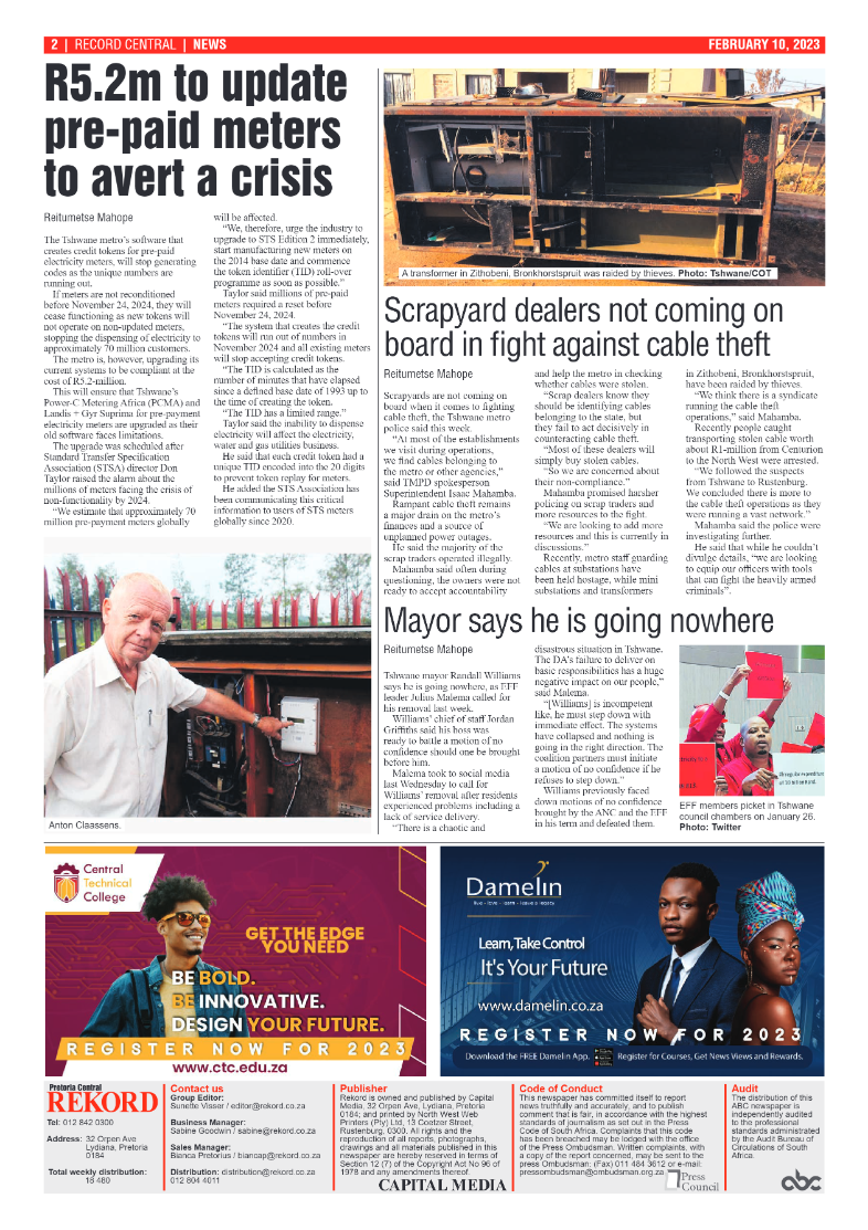 Rekord  Central 10 February 2023 page 2