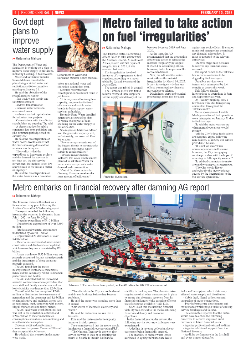 Rekord  Central 10 February 2023 page 6