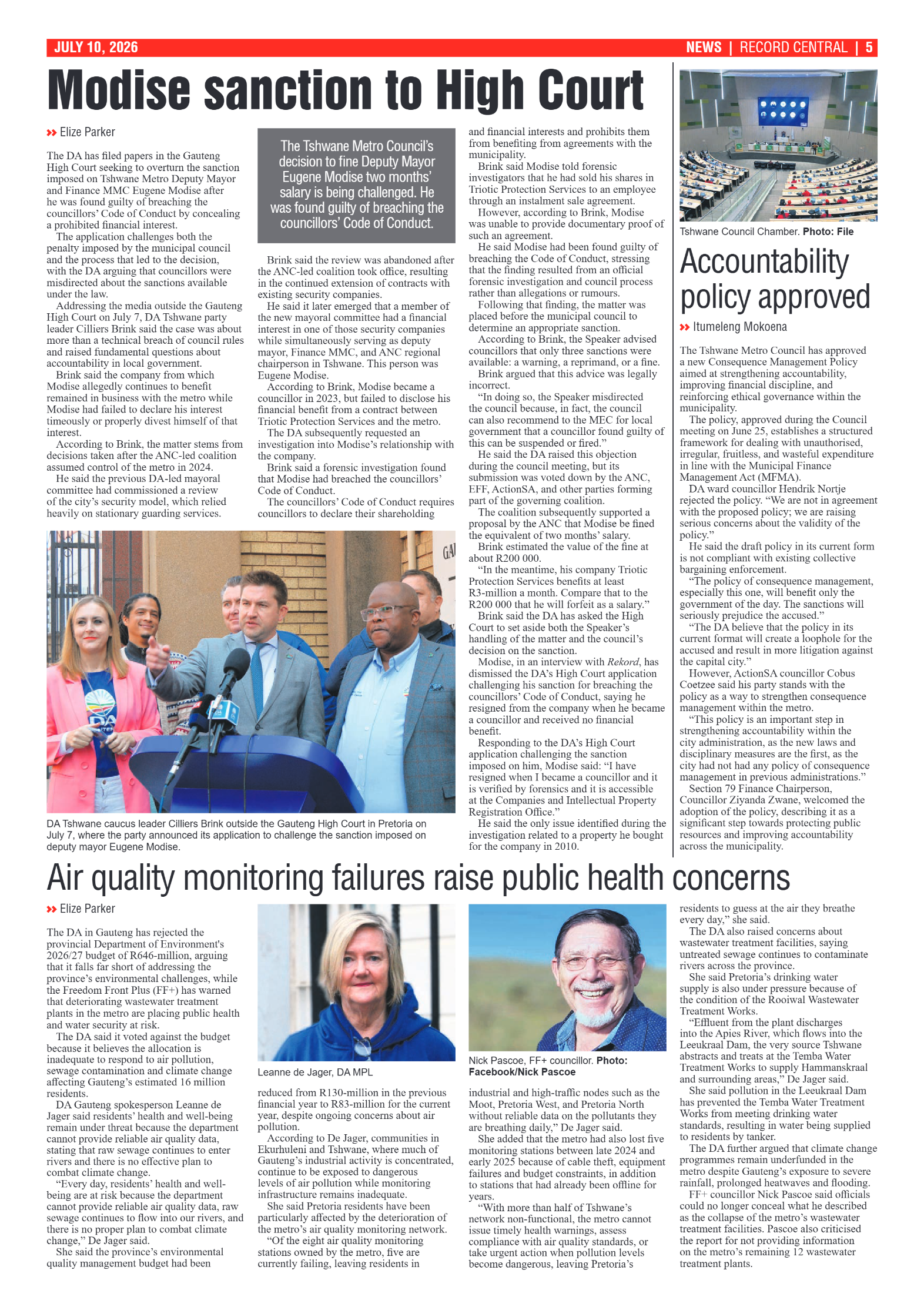 Rekord Central 10 July 2026 page 5