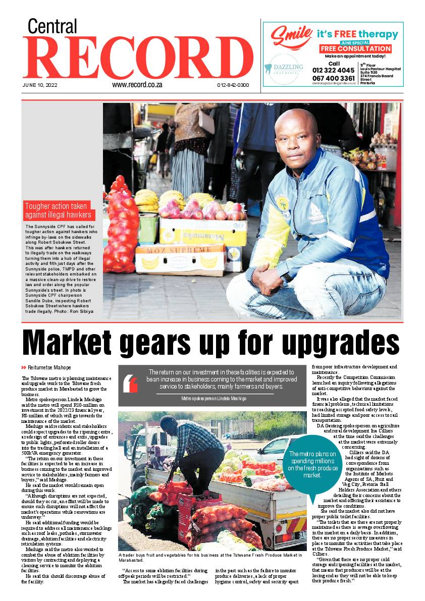 Rekord Central 10 June page 1