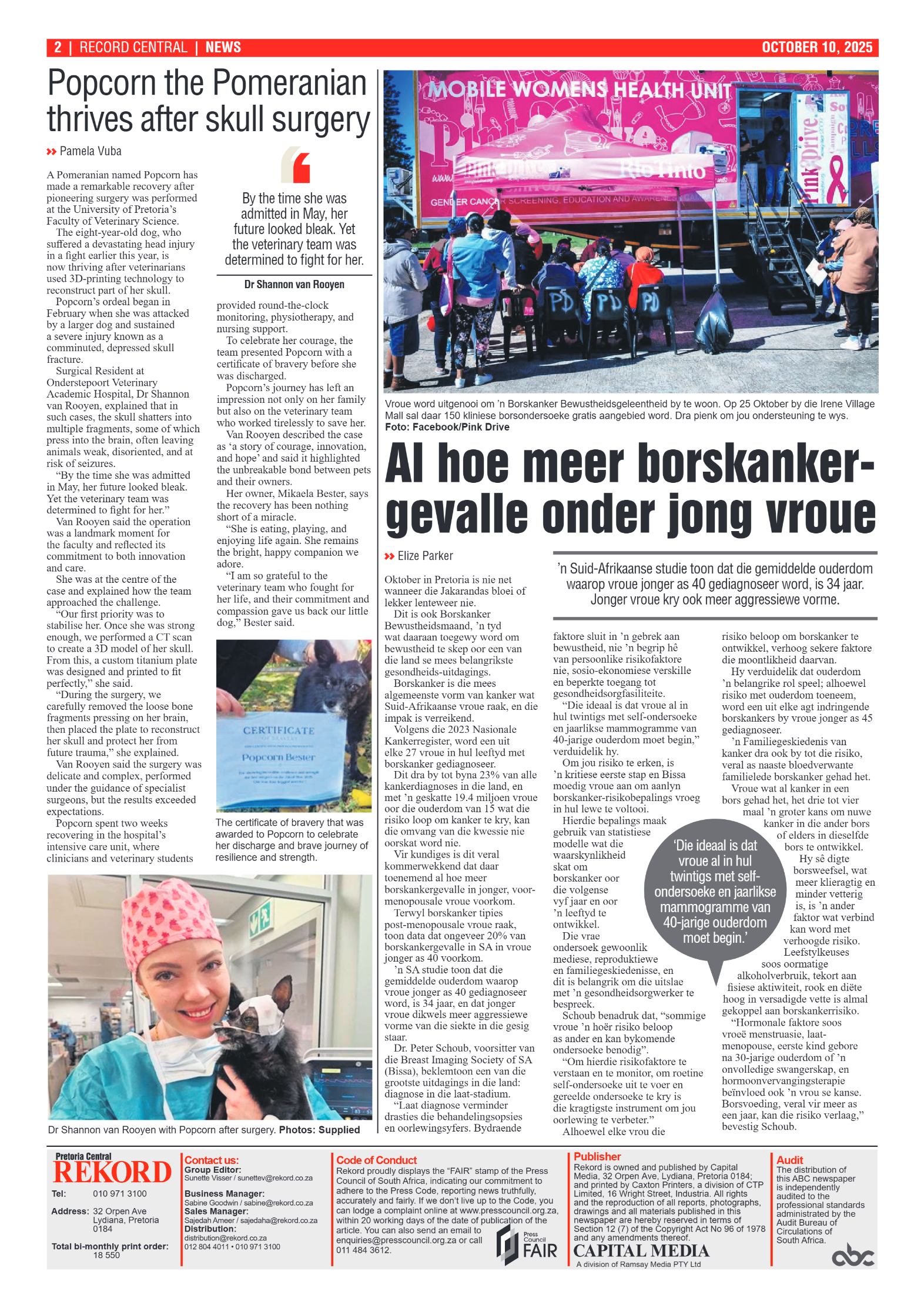 Rekord Central 10 October 2025 page 2
