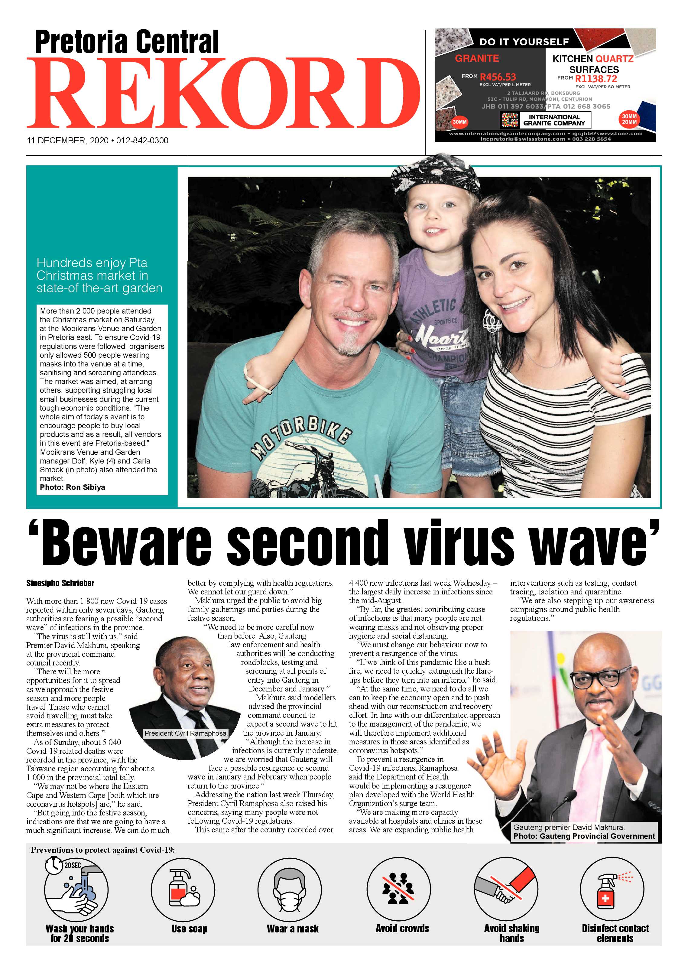 Rekord Central 11 December 2020 page 1