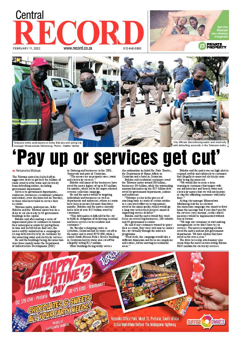 Rekord Central 11 February 2022 page 1