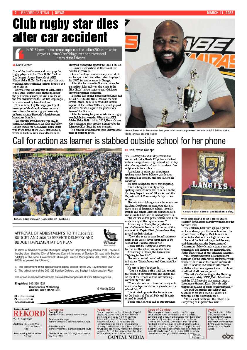 Rekord Central 11 March 2022 page 2
