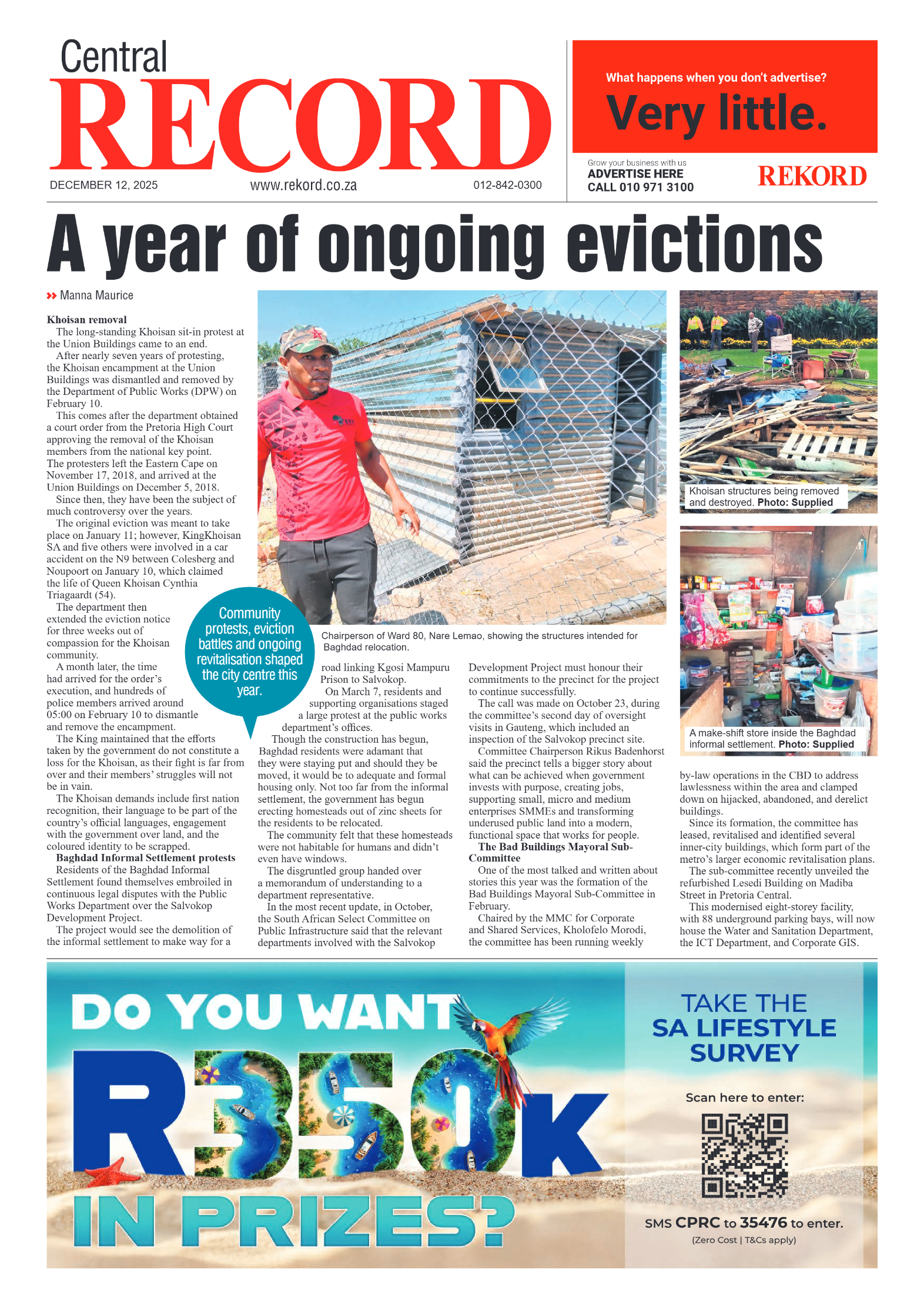 Rekord Central 12 December 2025 page 1