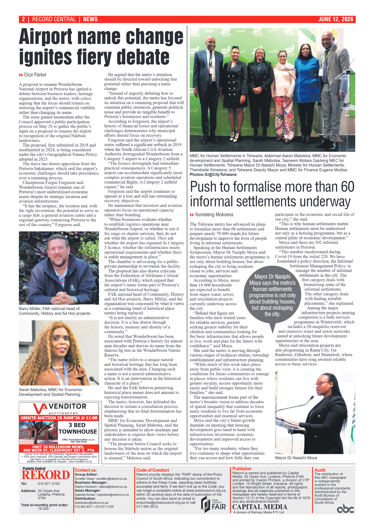 Rekord Central 12 June 2026 page 2