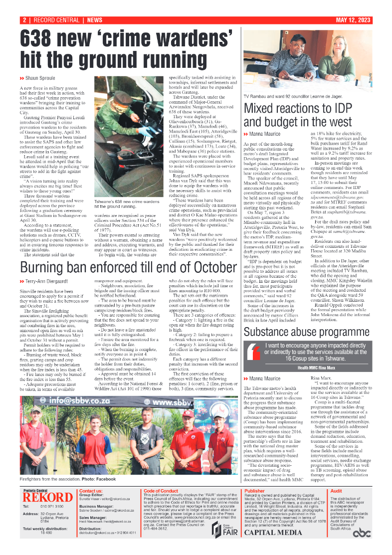 Rekord Central 12 May 2023 page 2