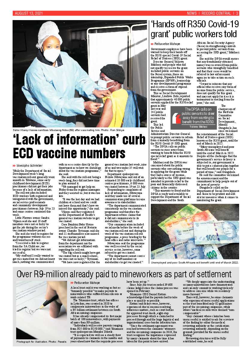 Rekord Central 13 August 2021 page 3