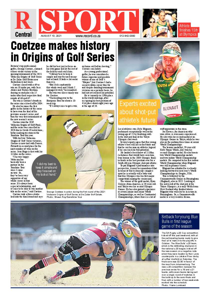 Rekord Central 13 August 2021 page 8