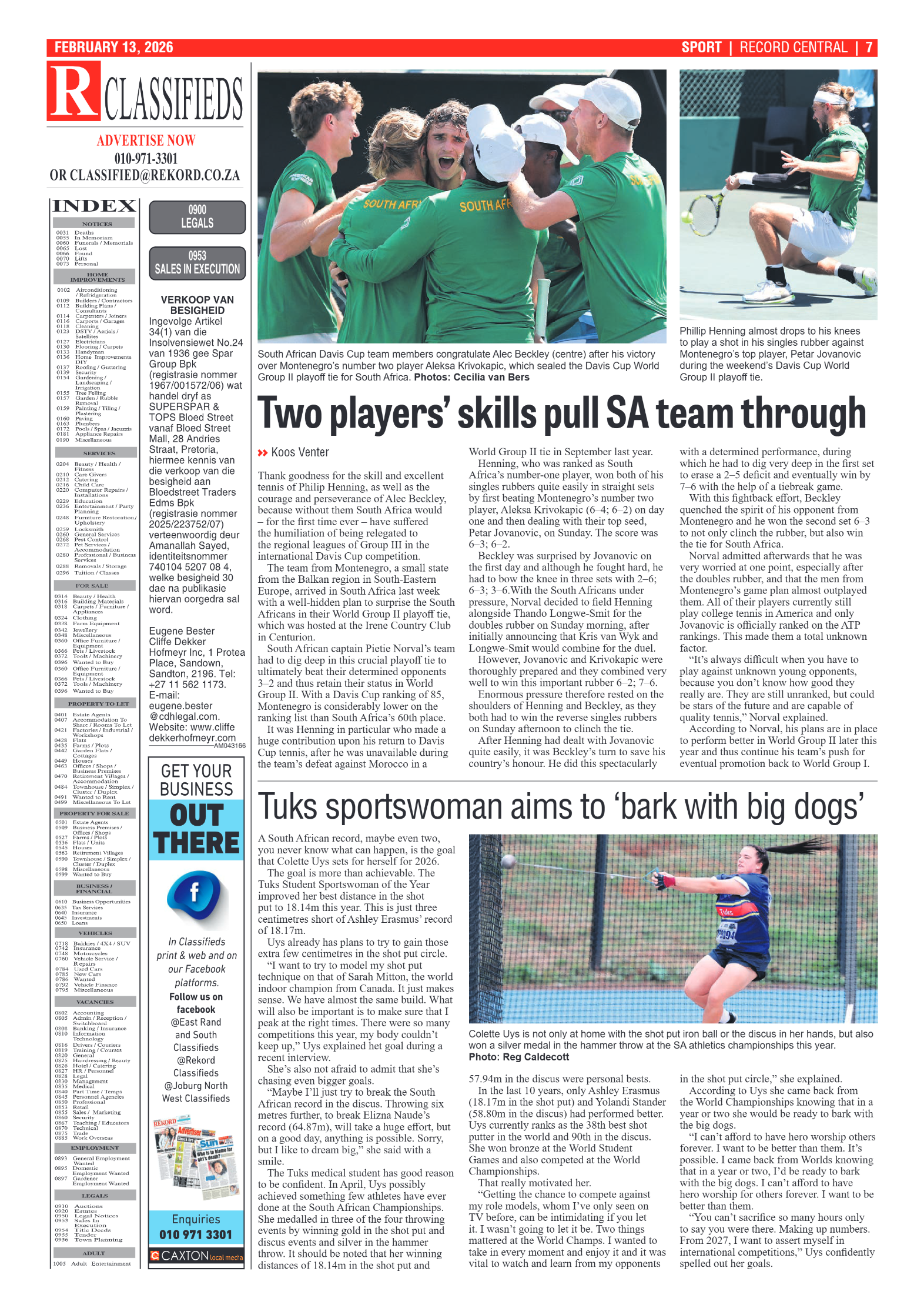 Rekord Central 13 February 2026 page 7