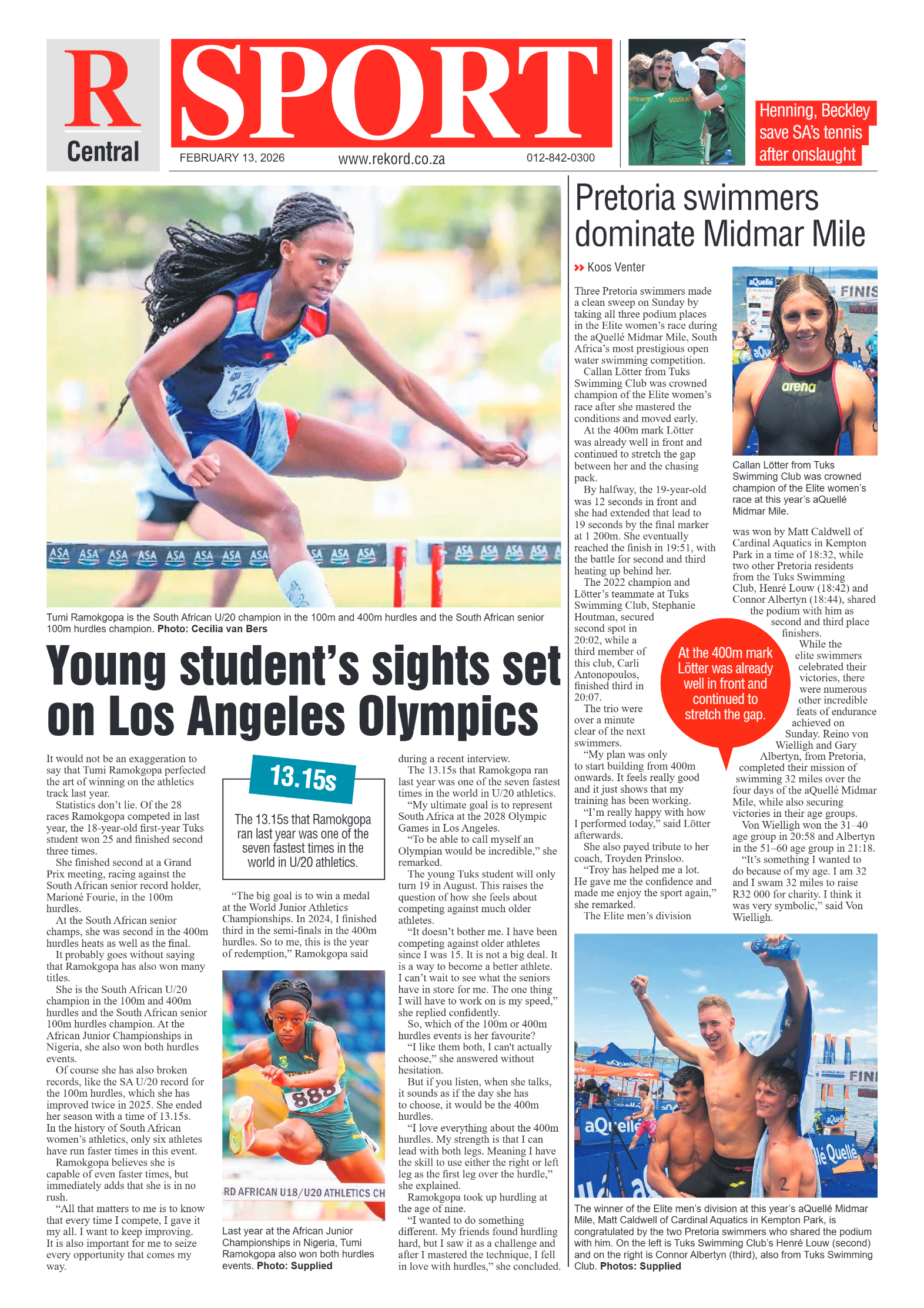 Rekord Central 13 February 2026 page 8