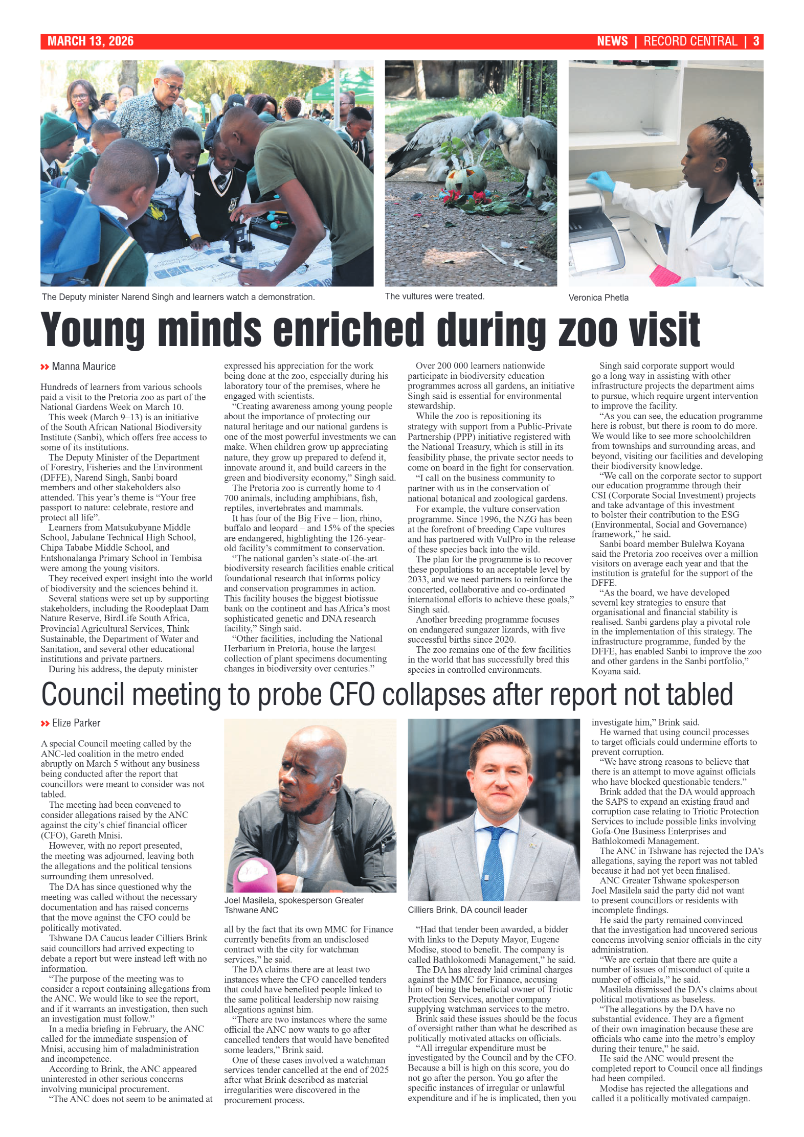 Rekord Central 13 March 2026 page 3