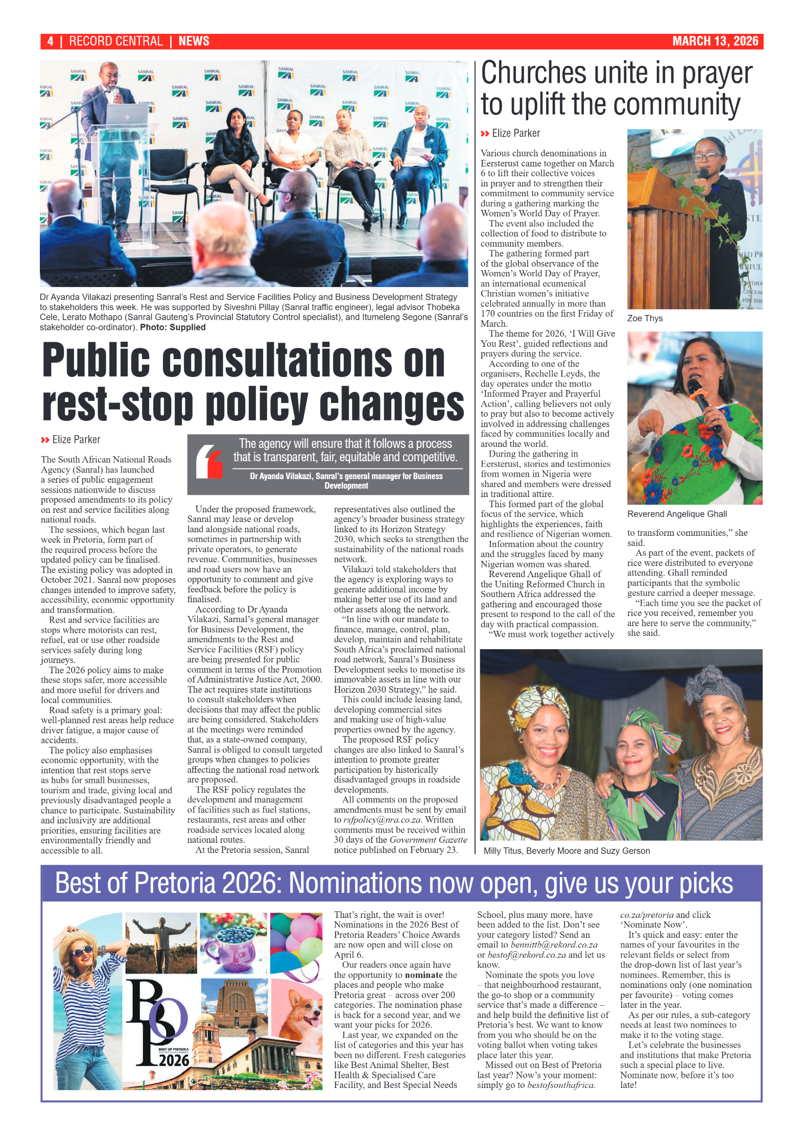 Rekord Central 13 March 2026 page 4