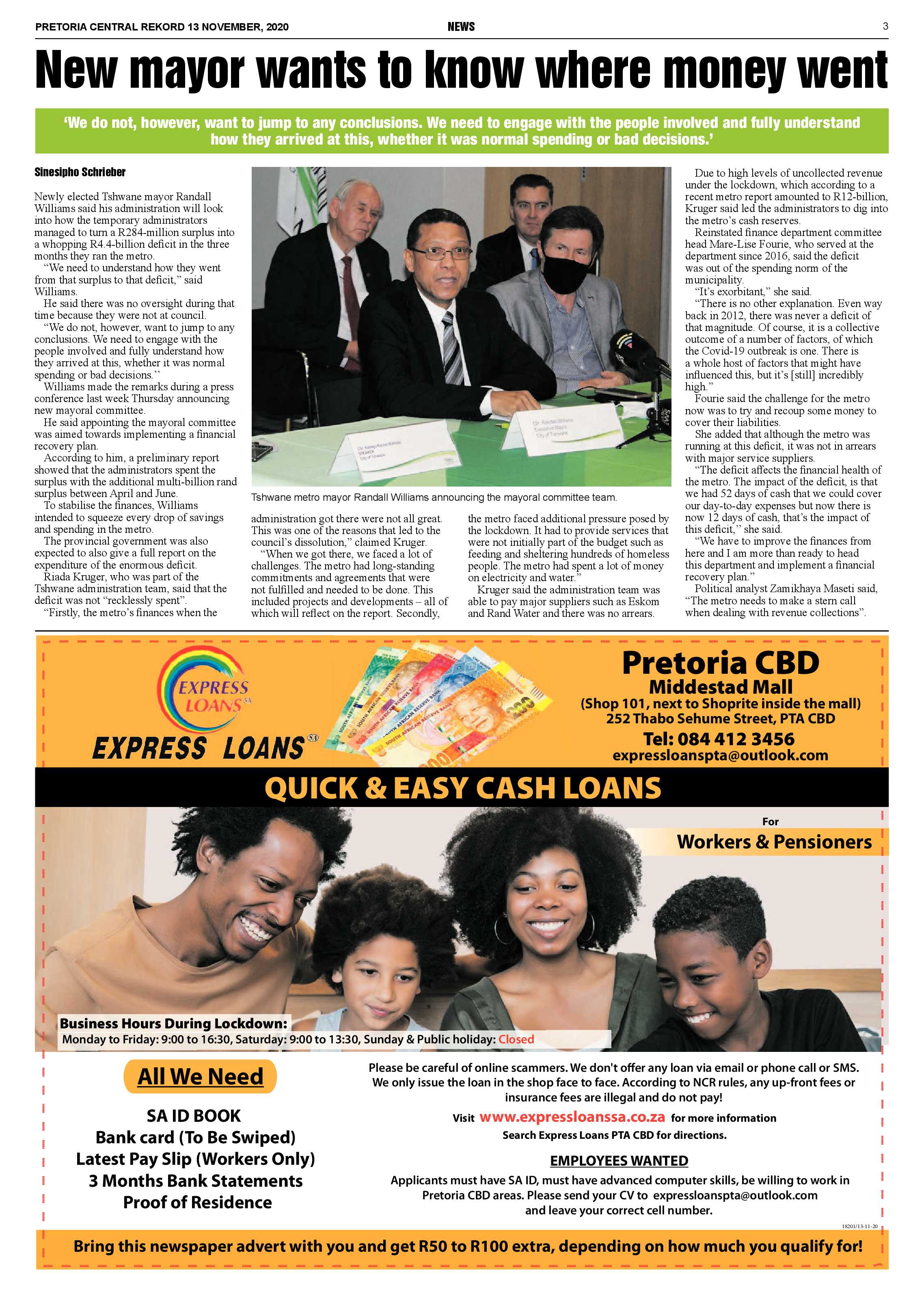 Rekord Central 13 November 2020 page 3