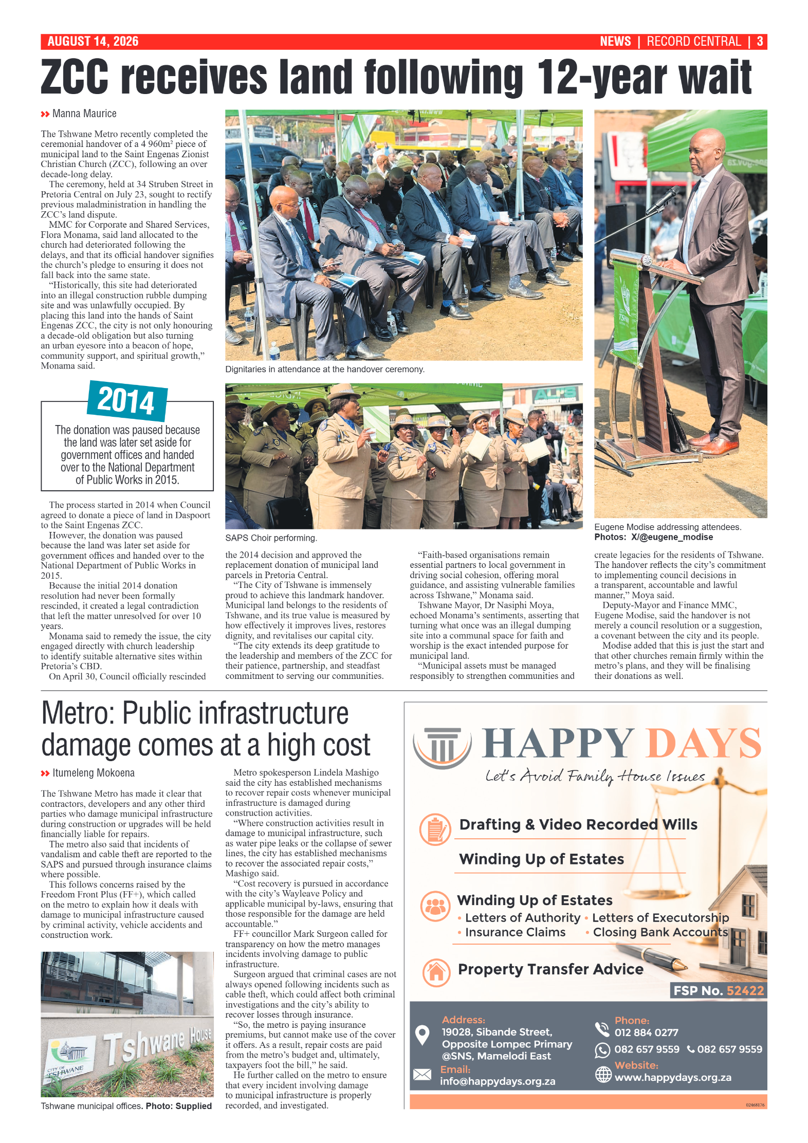 Rekord Central 14 August 2026 page 3