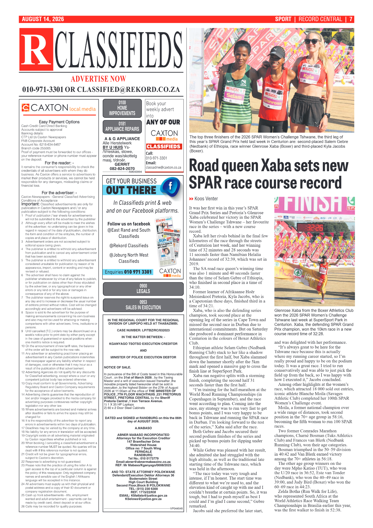 Rekord Central 14 August 2026 page 7