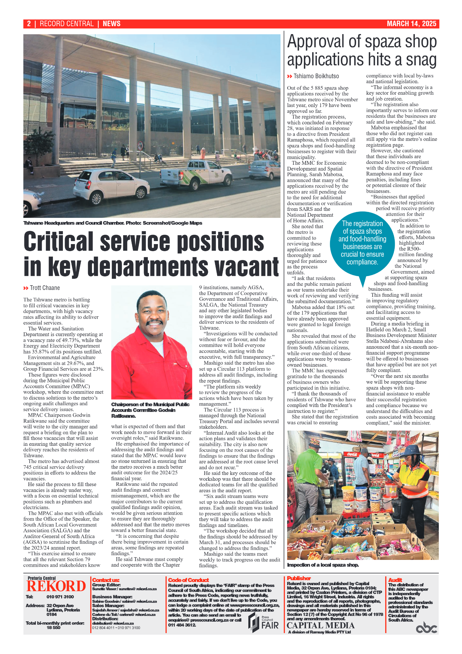 Rekord Central 14 March 2025 page 2