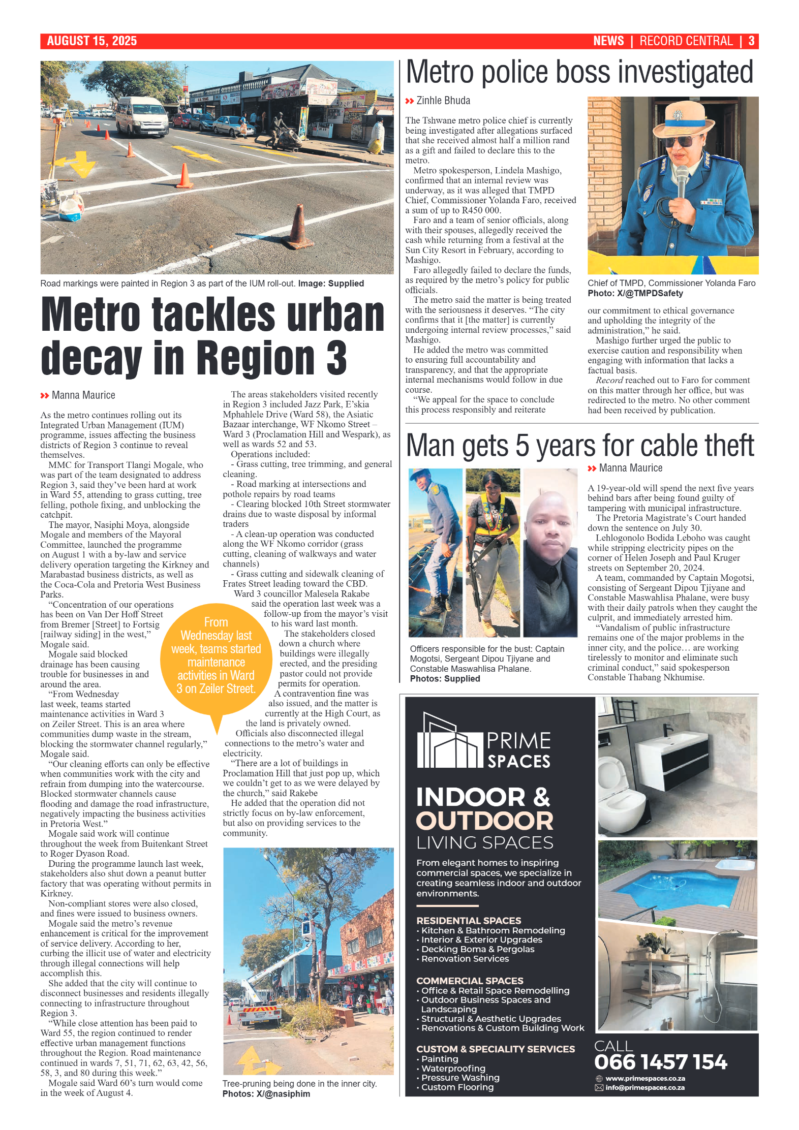 Rekord Central 15 August 2025 page 3