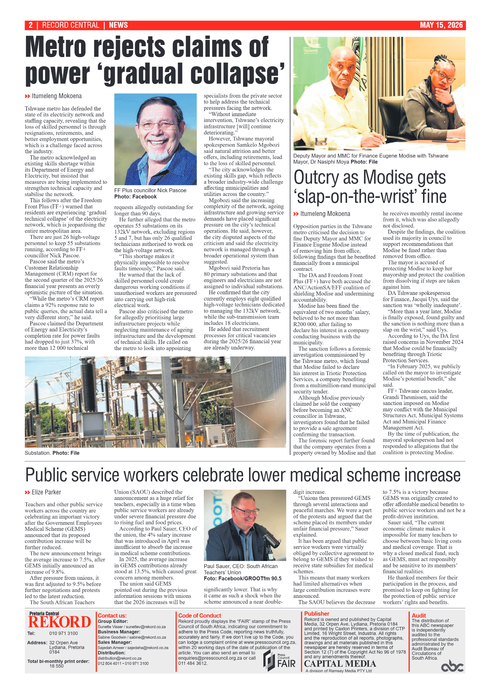 Rekord Central 15 May 2026 page 2