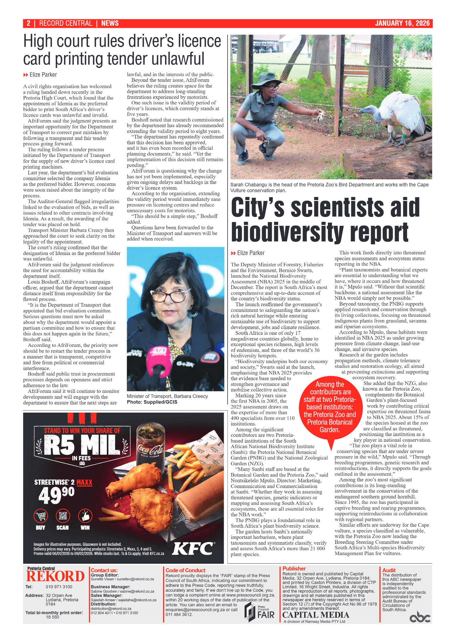 Rekord Central 16 January 2026 page 2