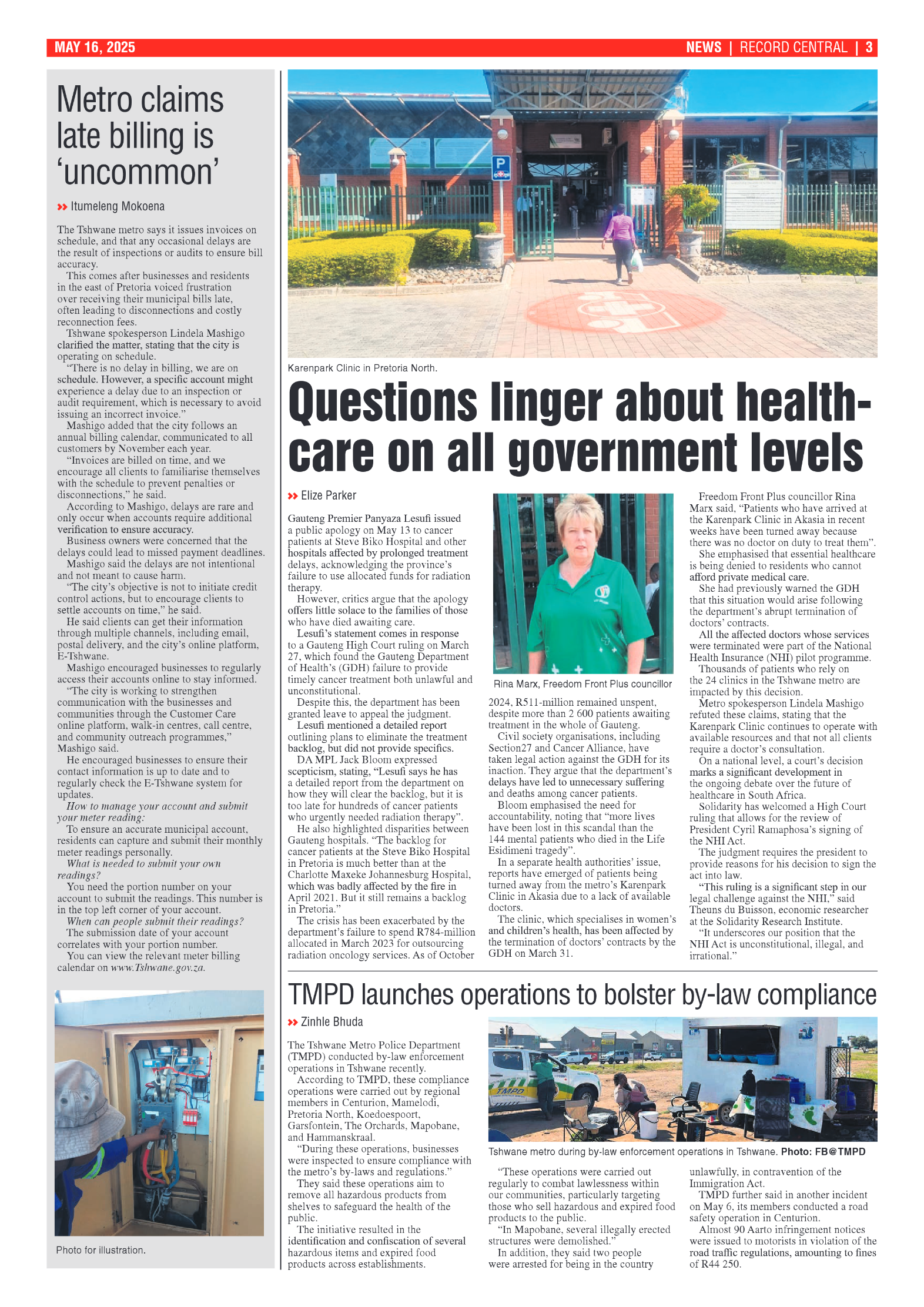 Rekord Central 16 May 2025 page 3