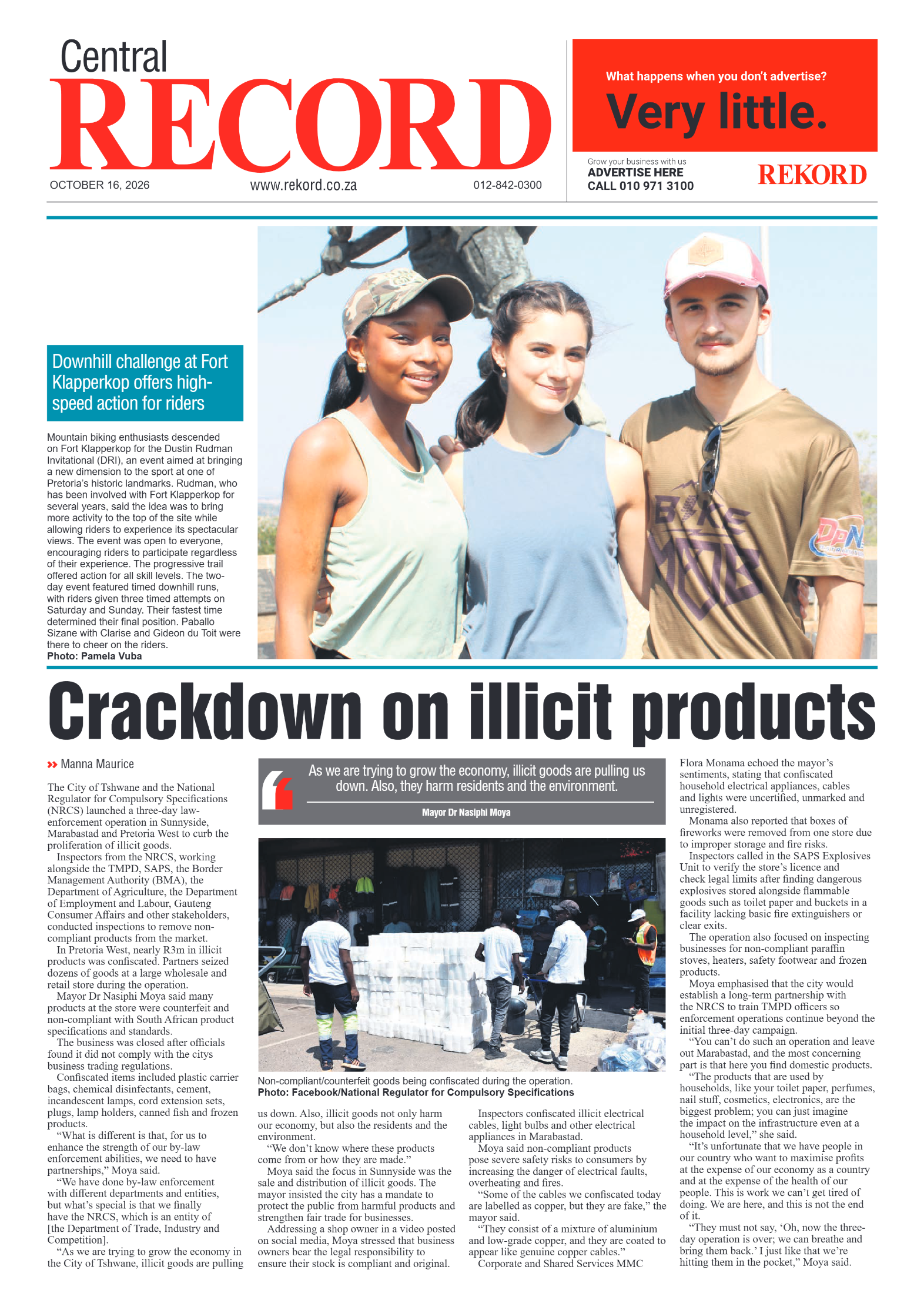 Rekord Central – 16 October 2026 page 1