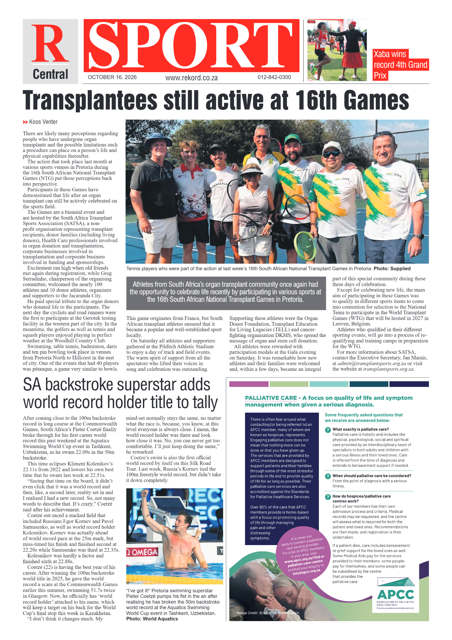 Rekord Central – 16 October 2026 page 8