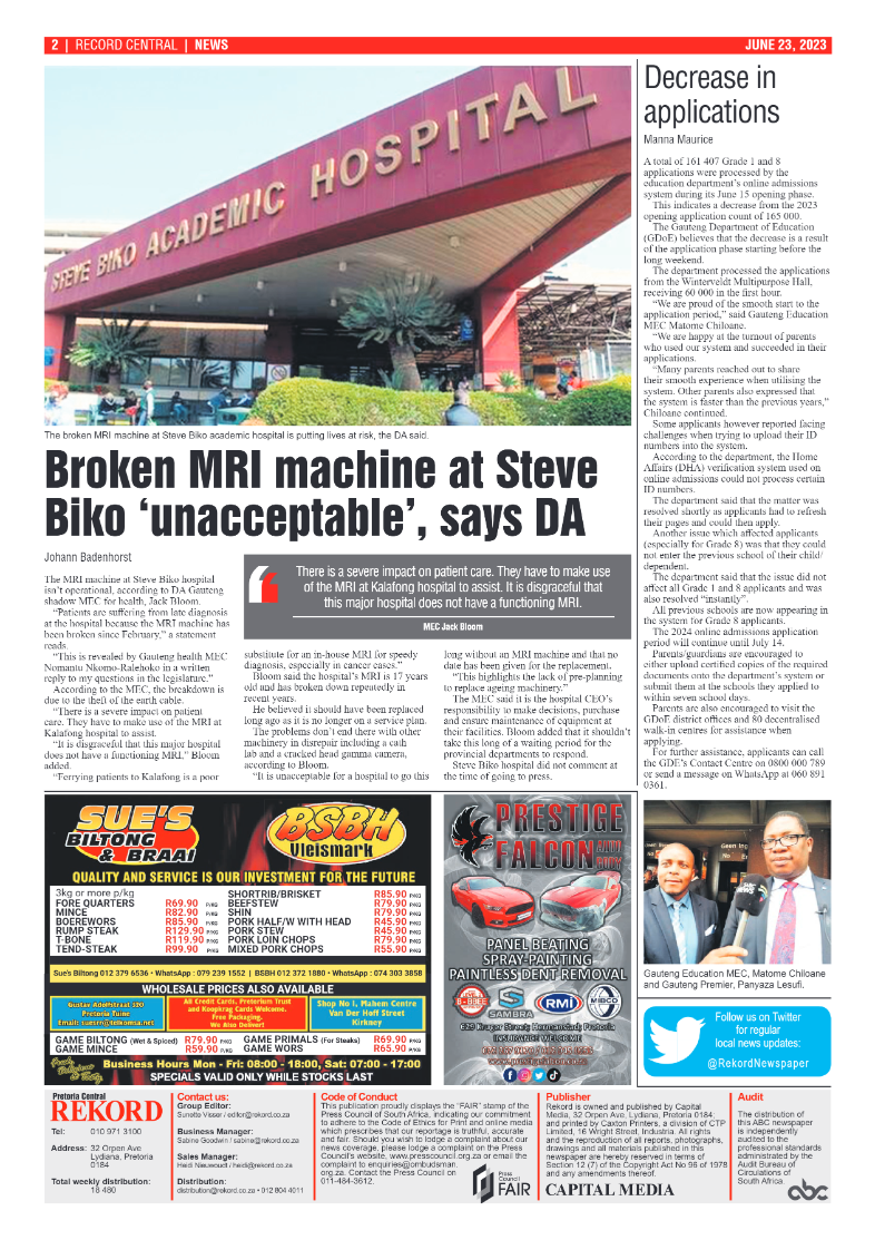 Rekord Central 23 June 2023 page 2