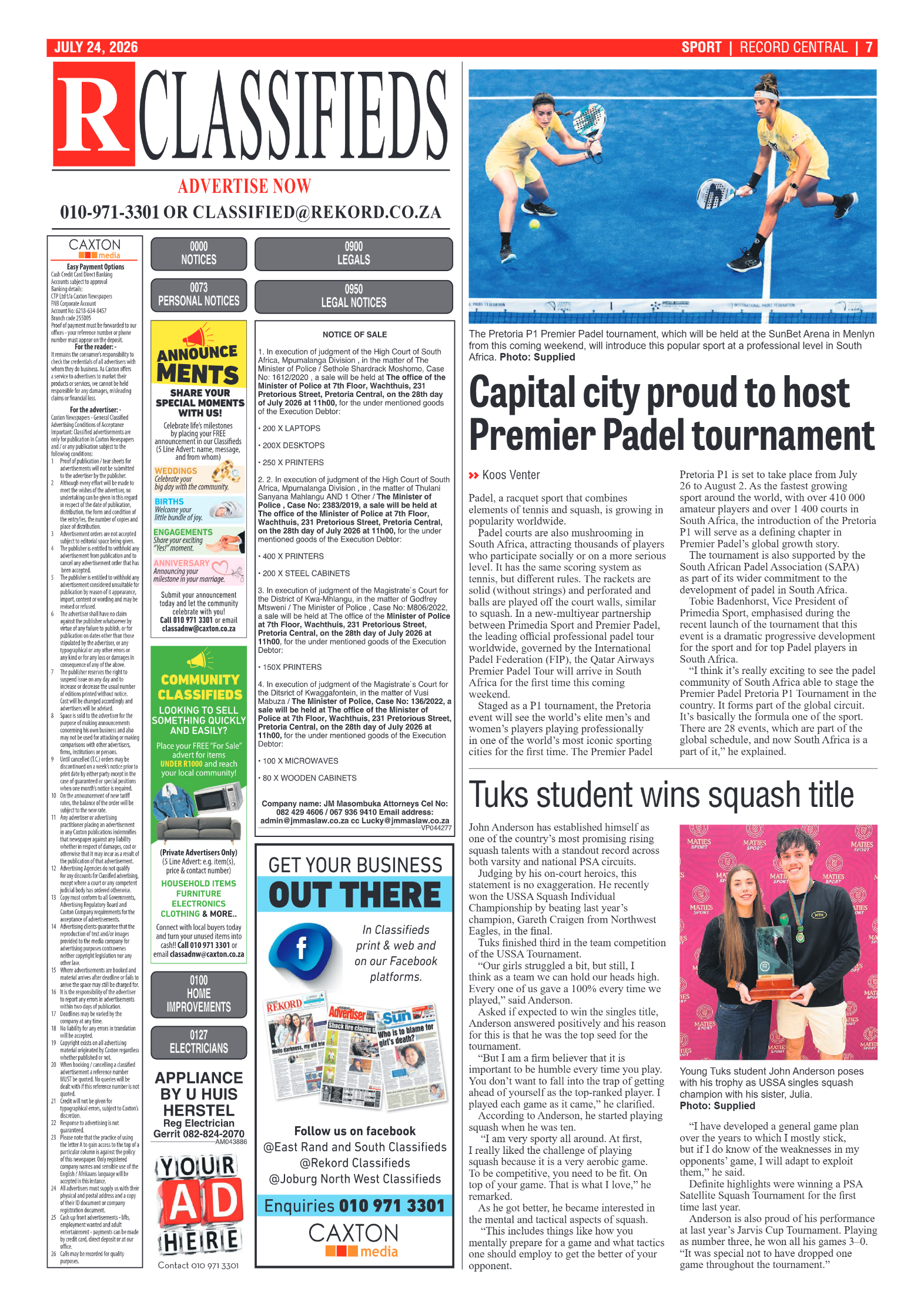 Rekord Central 24 July 2026 page 7