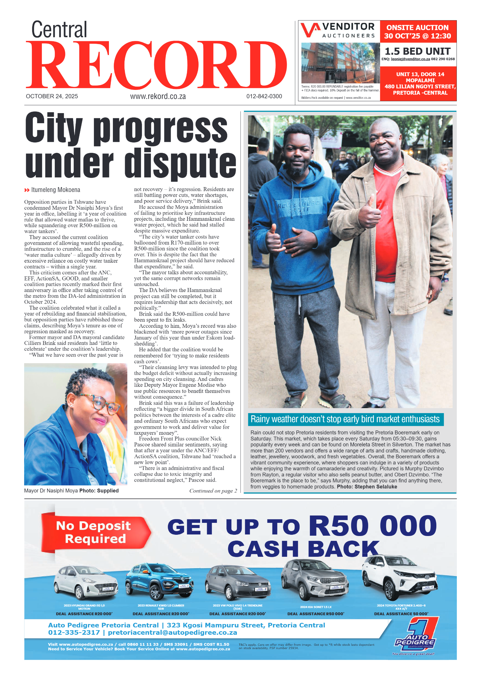 Rekord Central 24 October 2025 page 1